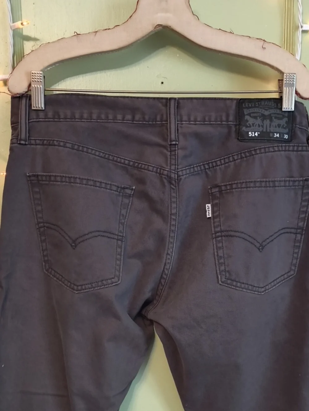 Men's Levi's White Tab Grey Wash 514 W34 L30